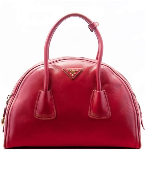 prada bowling bag red|Prada bowling bag vintage.